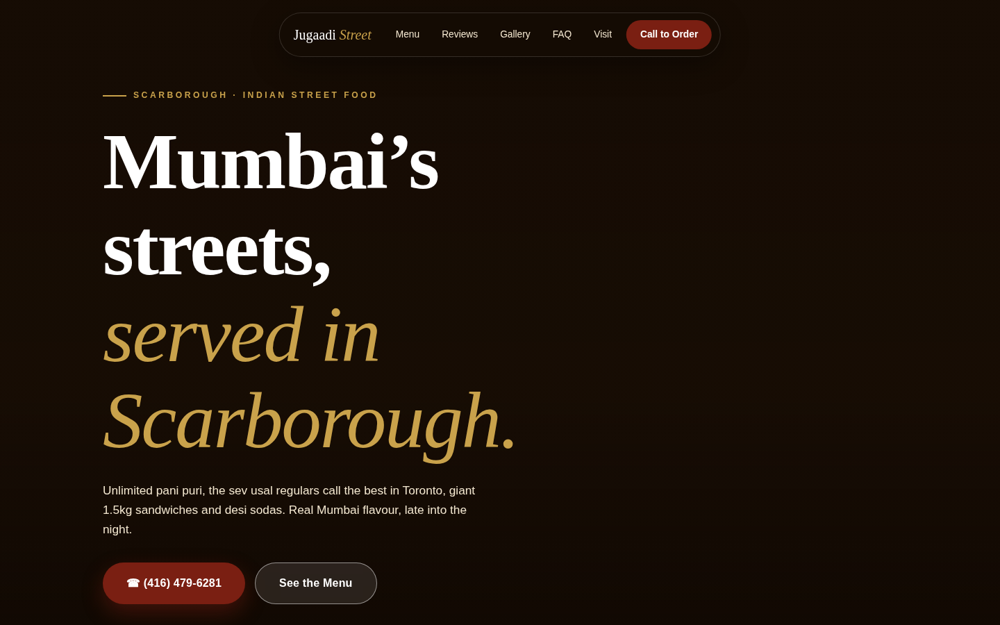 Jugaadi Street website mockup
