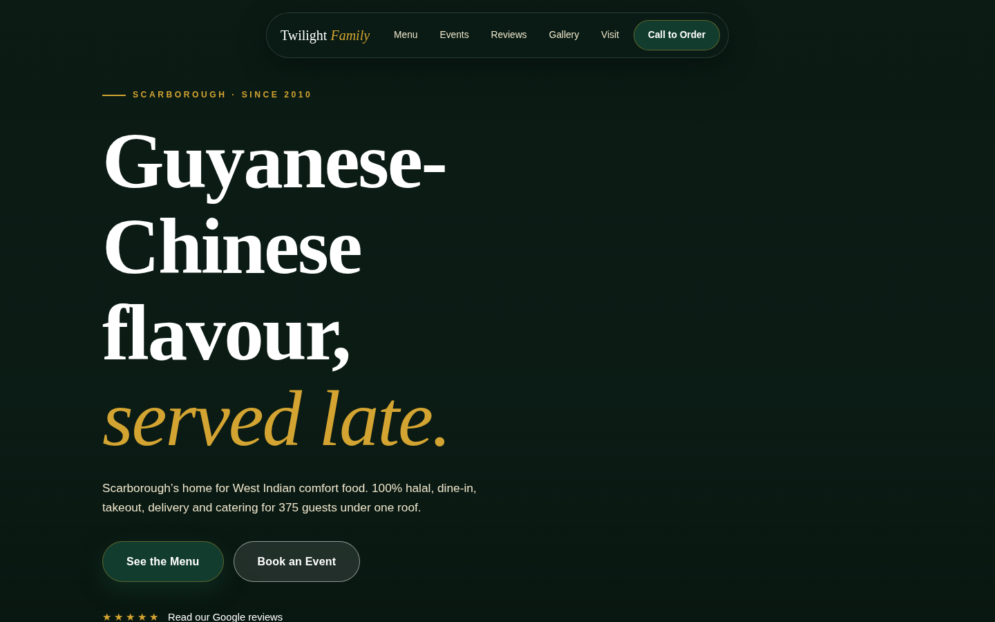 Twilight website mockup